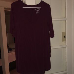 Torrid super soft knit purple shirt size 2